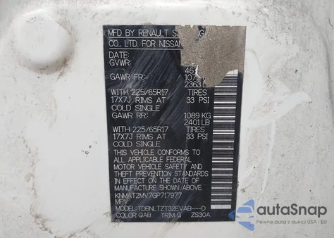 2016 Nissan Rogue Sv из США, поврежденный, VIN KNMAT2MV7GP717977